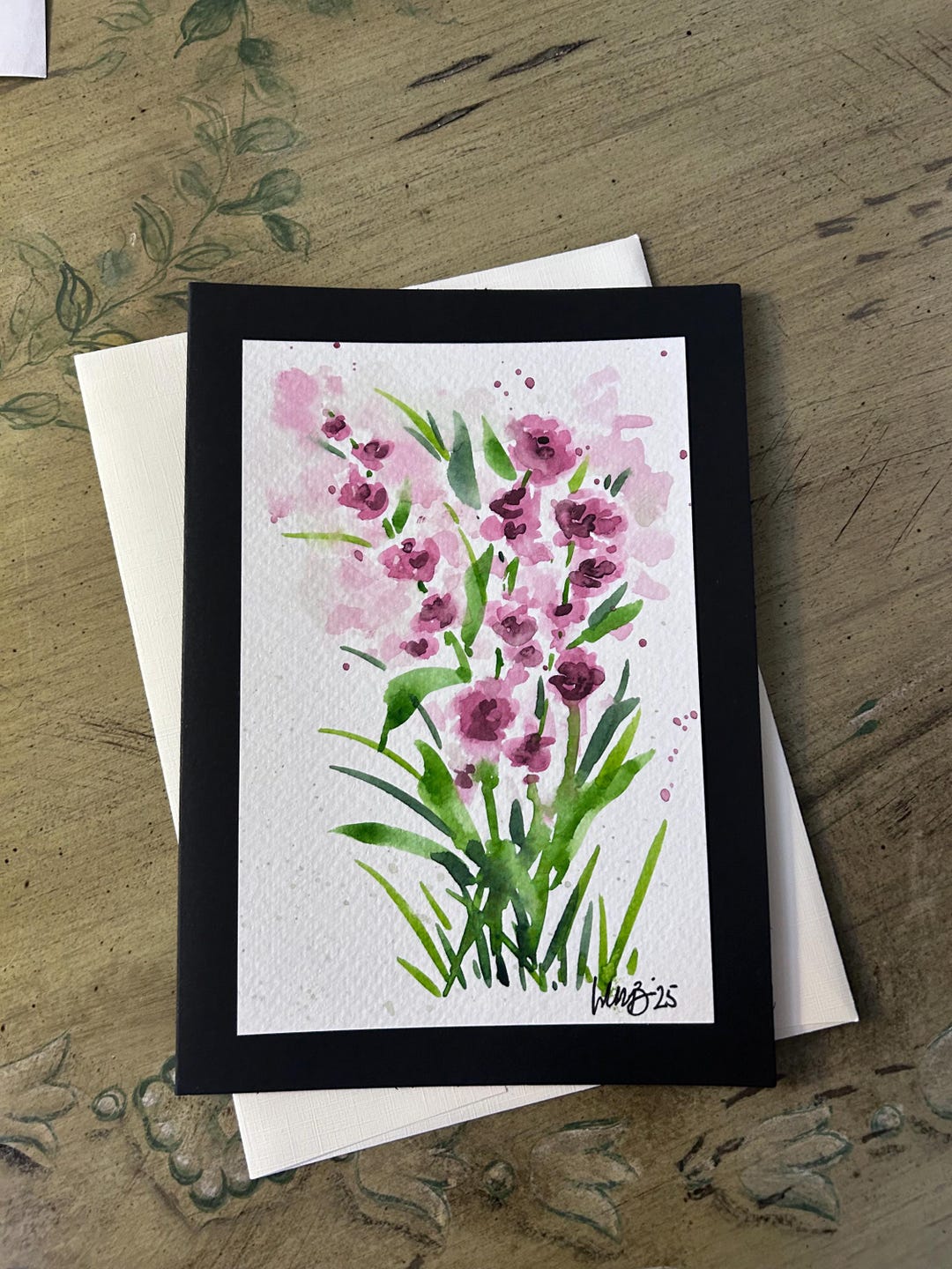 Original Hand Painted Watercolor Greeting Card - Etsy