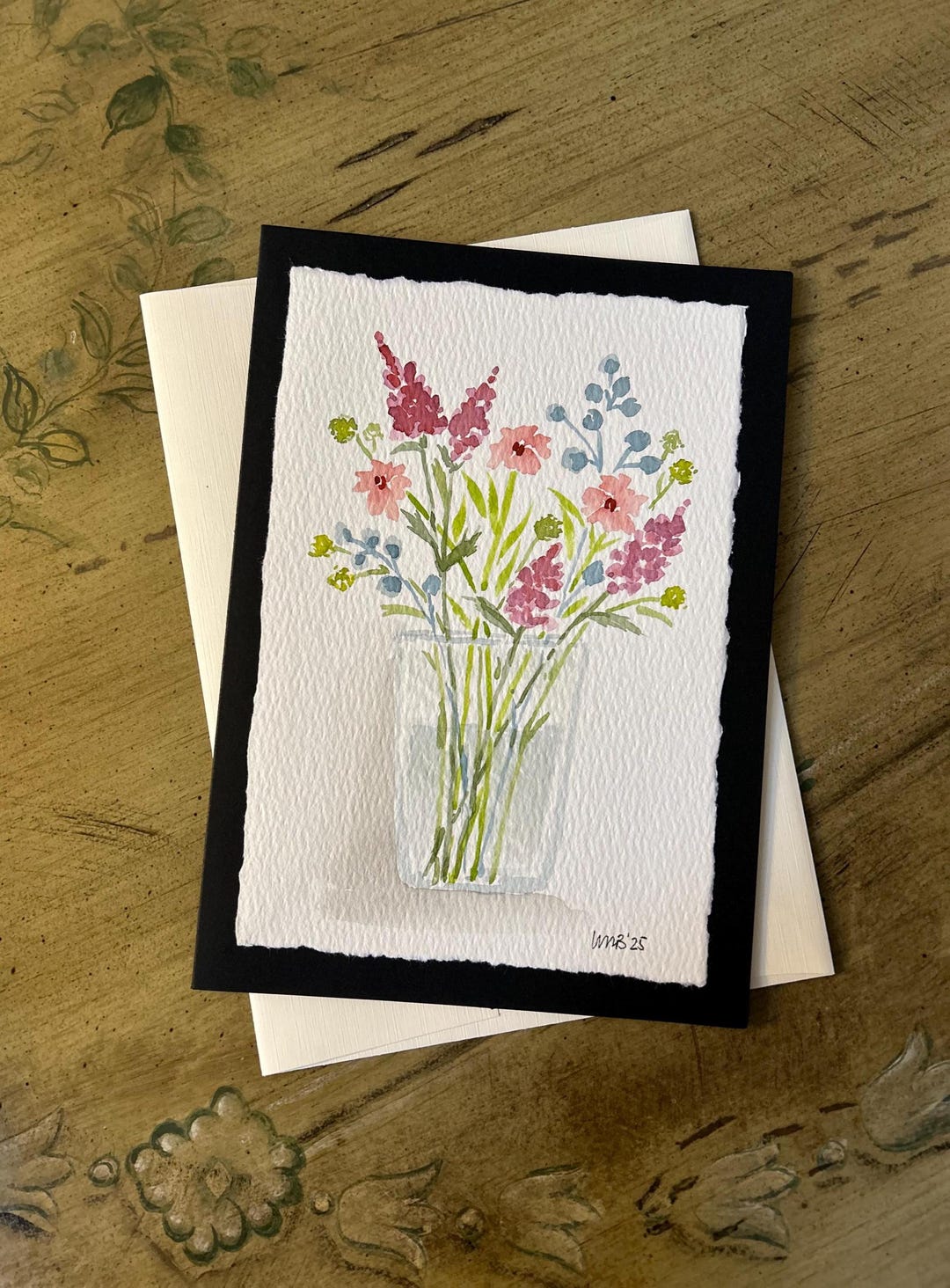 Original Hand Painted Watercolor Greeting Card - Etsy
