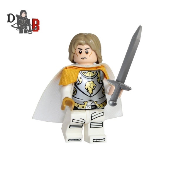 Aangepaste Game of Thrones Jaime Lannister Minifiguur gemaakt met LEGO en aangepaste onderdelen