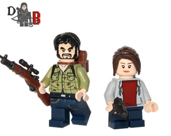 protektor Stat loyalitet The Last of Us Joel and Ellie Minifigures. Made Using LEGO & - Etsy