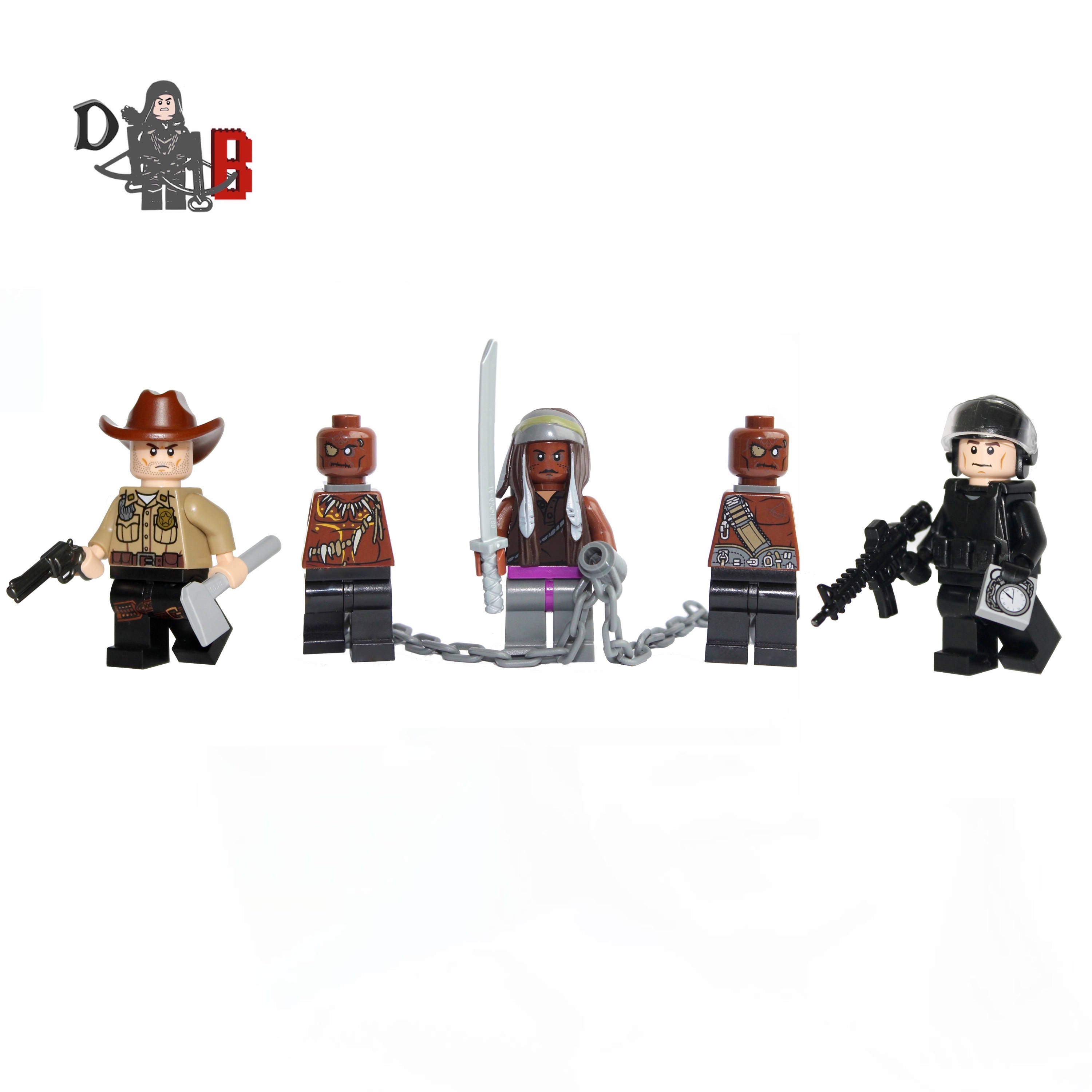 walking dead lego minifigures