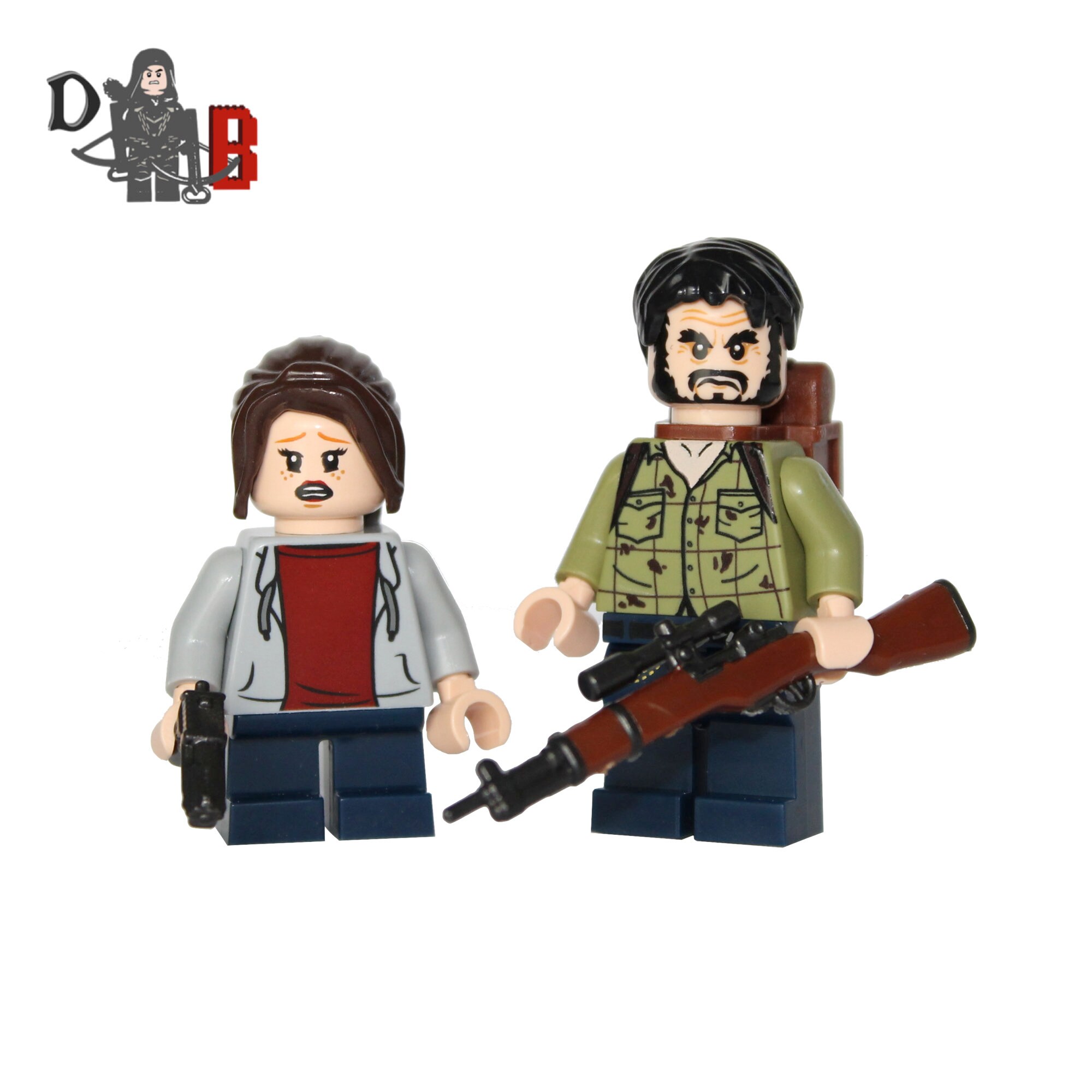 The Last of Us Joel and Ellie Made Using LEGO & - Etsy