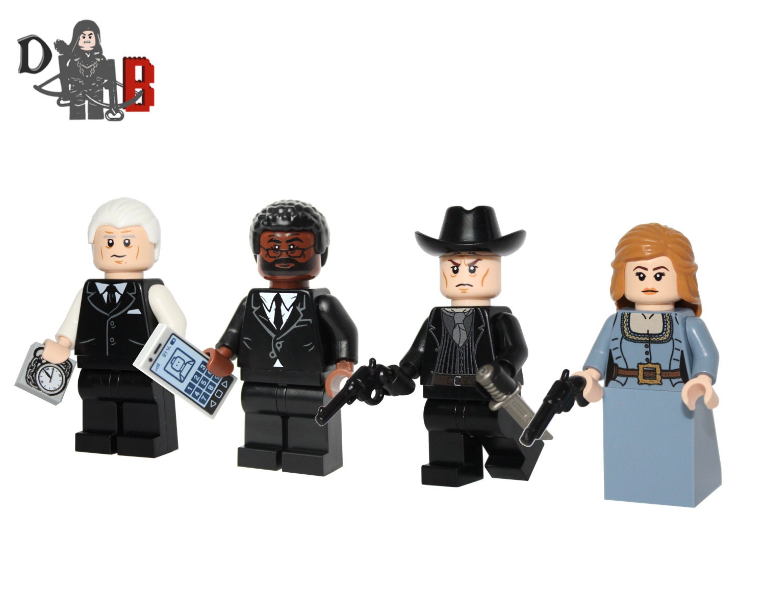 Westworld Minifigure Pack Made Using LEGO Custom Parts With - Etsy