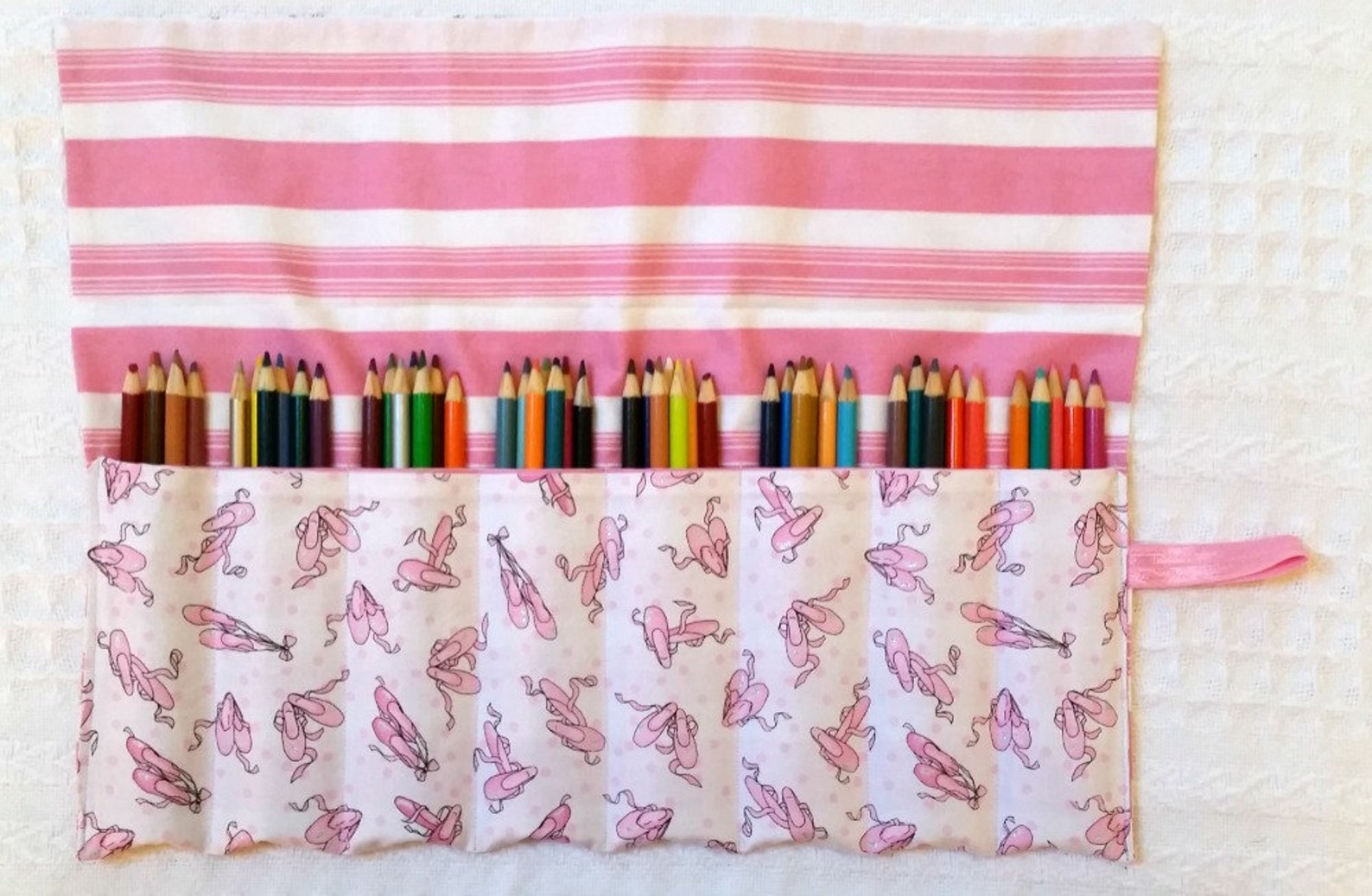 pencil roll, colored pencil holder, roll, rollup for coloring, colored pencils, pencil roll up, free ship pink ballet slippers s pencil roll, colored pencil holder, roll, rollup for coloring, colored pencils, pencil roll up, free ship pink ballet slippers s