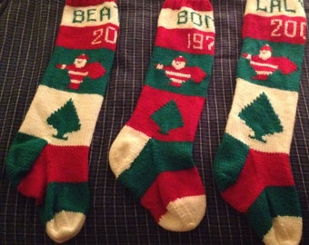 Personalized Handknit Christmas Stocking - taking orders for 2025