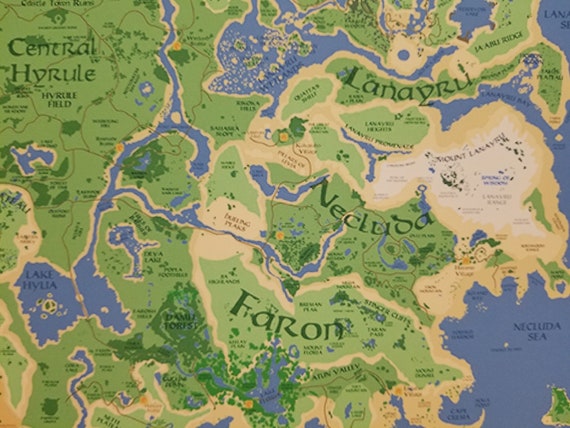 An estimated look at the size of Zelda: Breath of the Wild's map