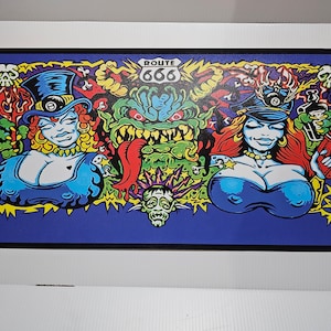 La Sexorcisto White Zombie  12&quot; X 24&quot; Poster Cartoon Animation Poster inches Vinyl Weatherproof High Quality PVC