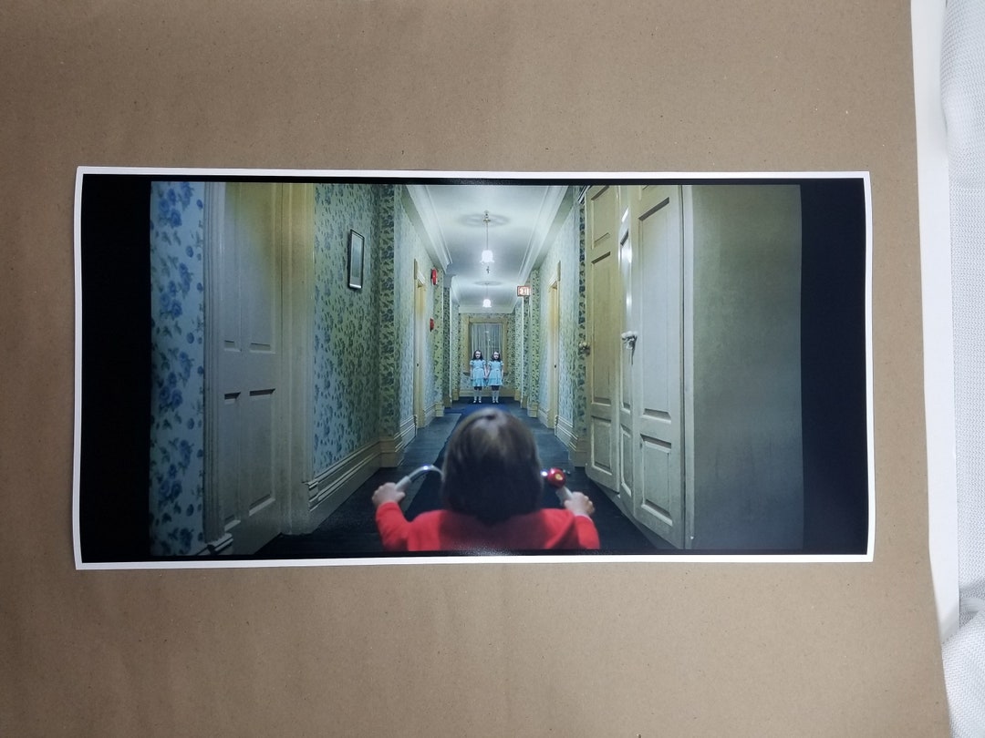 The Shining 12 X 24 Movie Poster Danny Tricycle Etsy