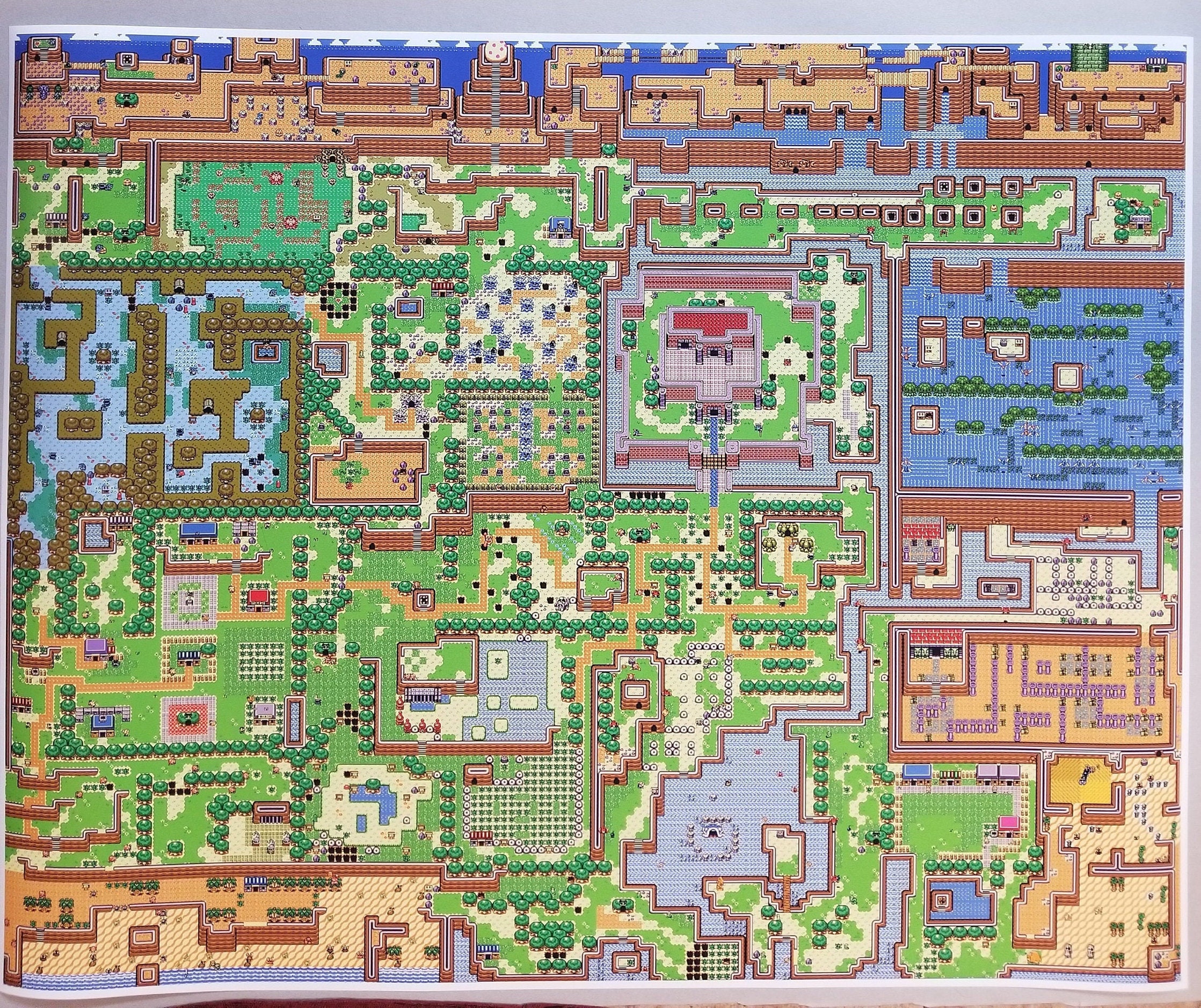 Zelda Breath of the Wild Map Poster 24 X 36 Print Nintendo Video