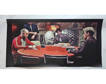 Rounders Movie Scene  12" X 24" Poster Cartoon Mike Teddy KGB Animation Poster inches Vinyl Weatherproof High Quality PVC