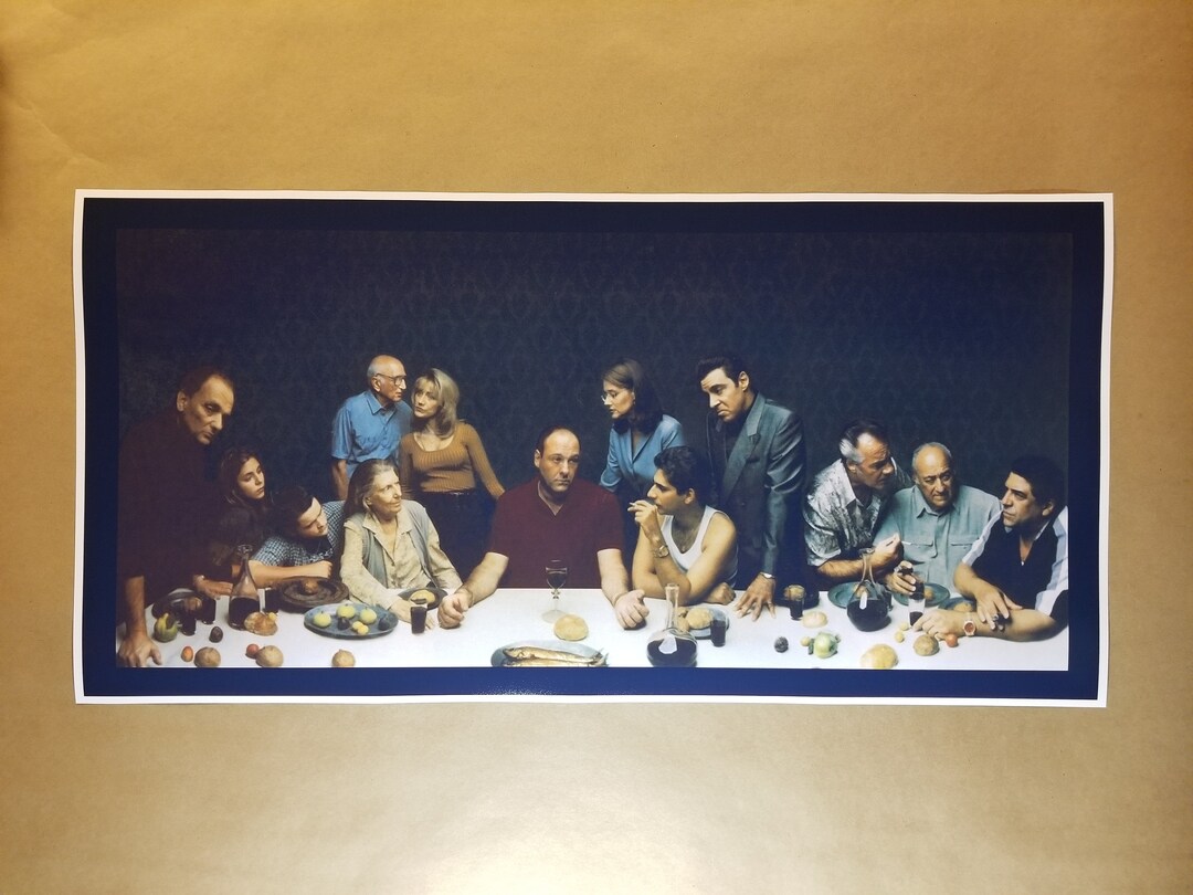 Sopranos Last Supper 12 X 24 Movie Poster Print Etsy