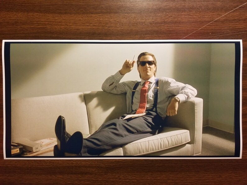 American Psycho Poster 12 X 24 Patrick Bateman Etsy