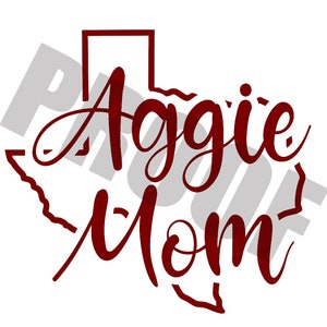 Aggie Mom, Aunt, Grandma, Cousin Digital File SVG Format