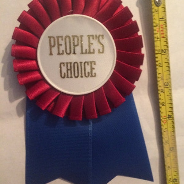 People's choice small rosette ribbon award