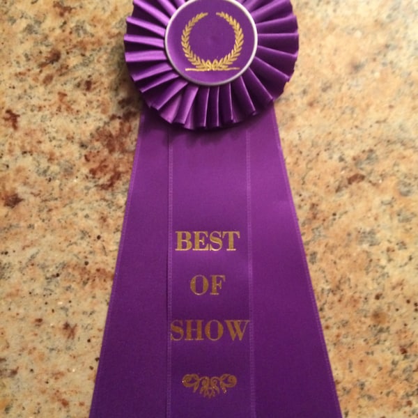 Dog Show Ribbons Etsy