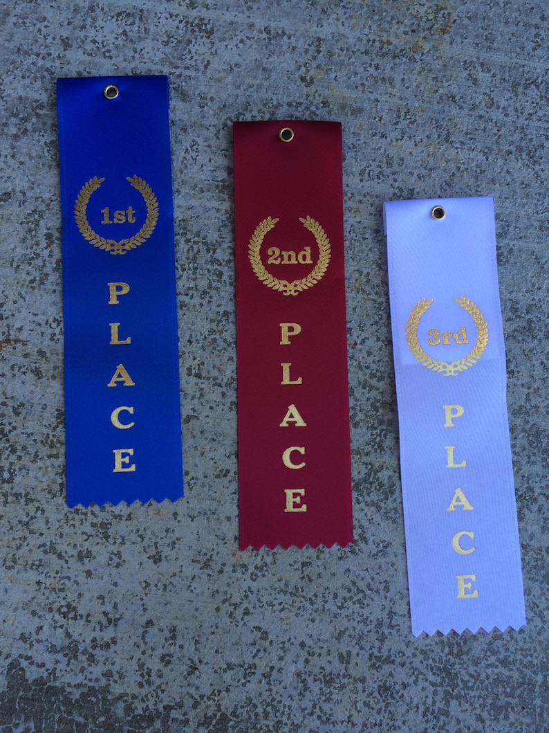 AWARD RIBBONS Set of 9 3 Ea 1st 2nd 3rd Ribbons Etsy