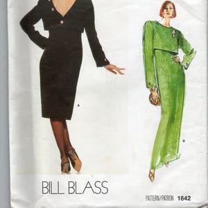 Stunning 1985 power dressing by designer Bill Blass for Vogue 1642 image 2