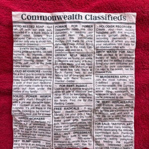 Fallout Commonwealth Kleinanzeigen Zeitungsausschnitt