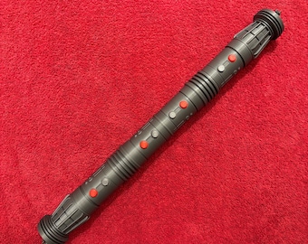 Darth Maul Lightsaber Rebels Crimson Lord Custom Double blade RGB LED or Neopixel w/ Sound and blades Rogue Arms