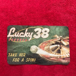 Cartel publicitario del casino Fallout Lucky 38