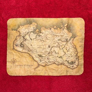 Póster del mapa de Skyrim