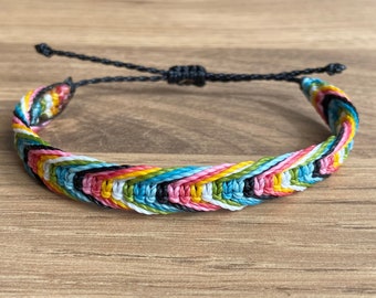 LGBTQA+ queer pride square knot Bracelet or anklet