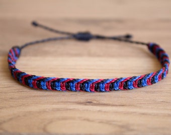 Polyamorous square knot Bracelet or anklet