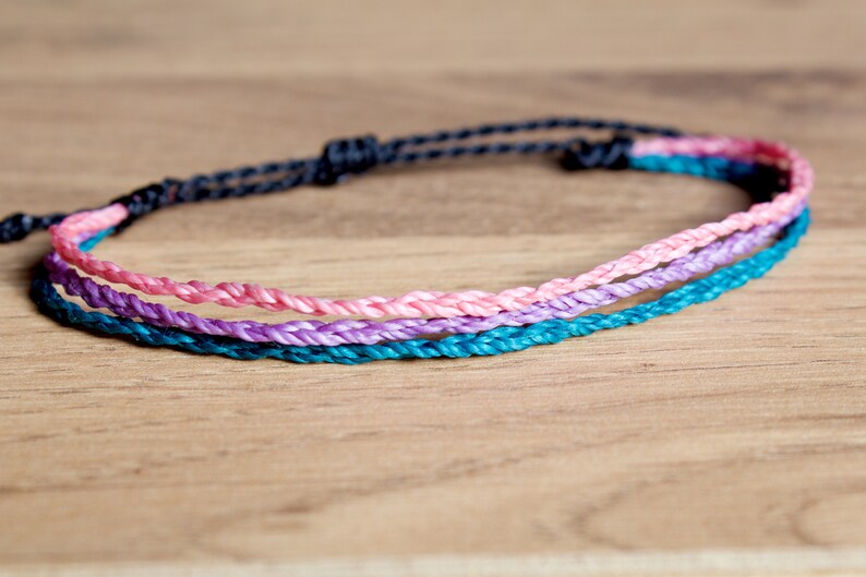 Pastel Bisexual Bracelet bi sexual pride bracelet