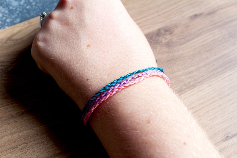 Pastel Bisexual Bracelet bi sexual pride bracelet