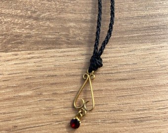 Golden gemstone necklace