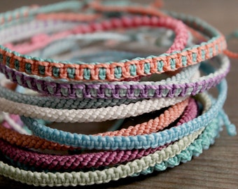 3 Surprise Bracelets or anklets, 3 Random Bracelets of your colour choice