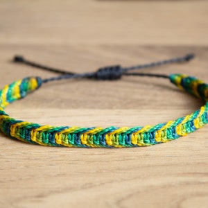 Mental Health Awareness square knot Bracelet or anklet