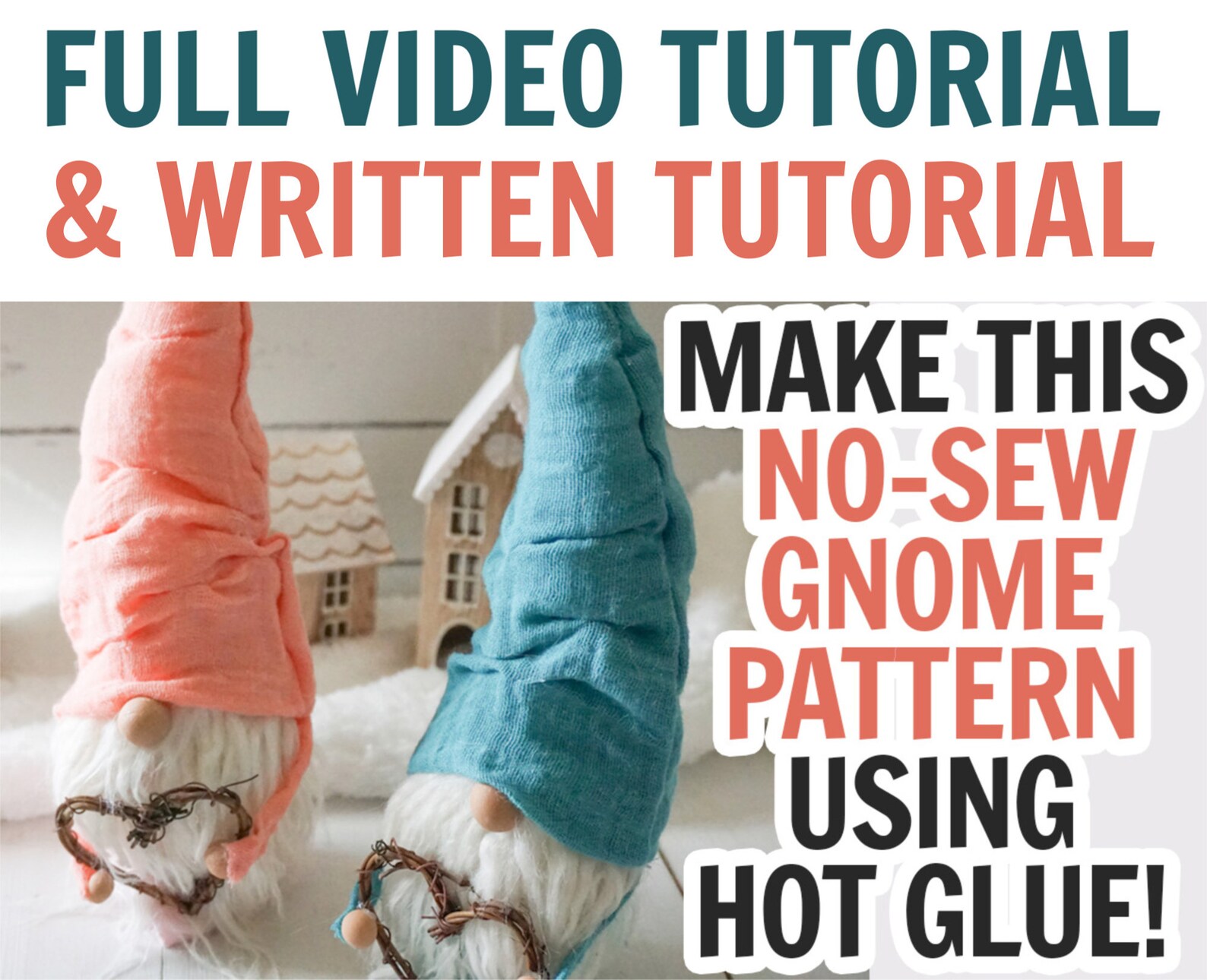 Nosew Gnome Pattern Using Hot Glue Faux Fur Fabric and Etsy