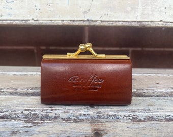 Vintage Brown Leather Coin Purse