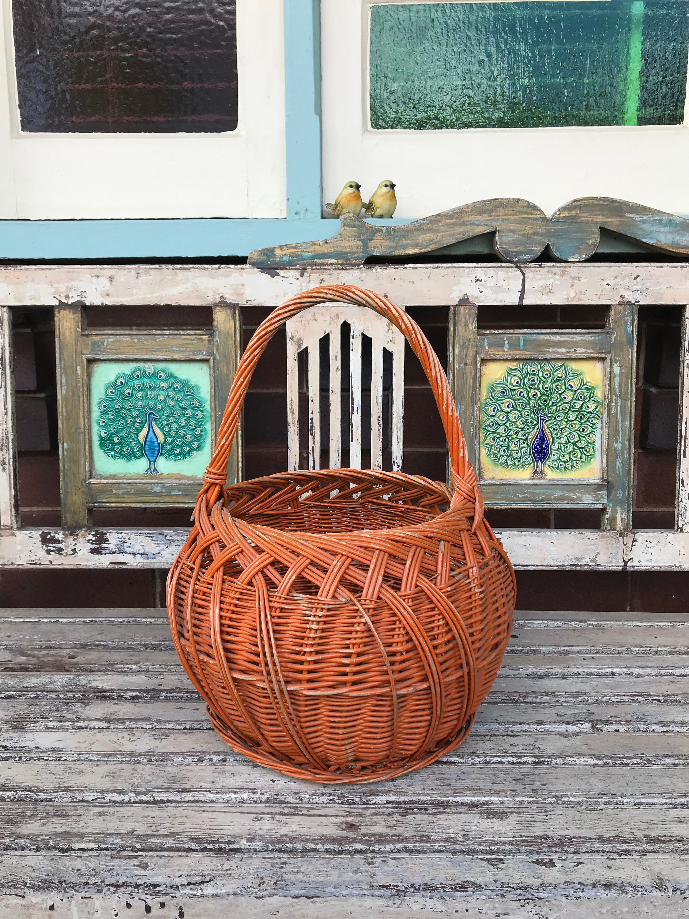 cane toy basket