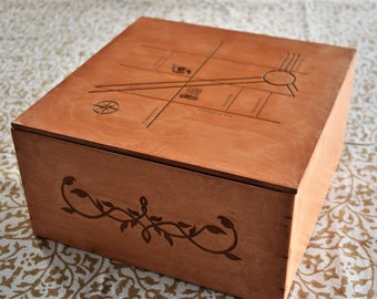 Wedding keepsake box. Meaningful images custom designed for the couple! Perfect place for wedding cards at reception.