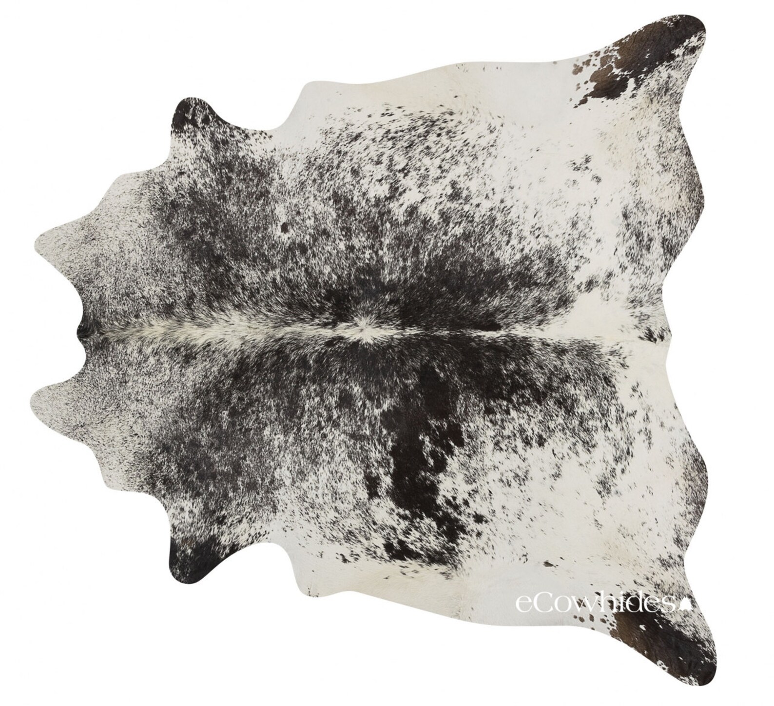 Salt and Pepper Black Brazilian Cowhide Rug Cow Hide Rugs Etsy