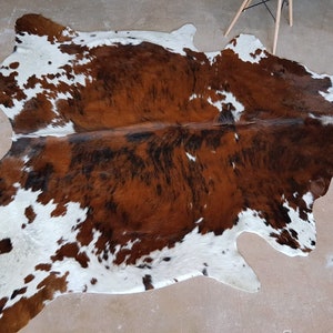 Tricolor Cowhide Rug Cow Hide Rugs on Sale image 2