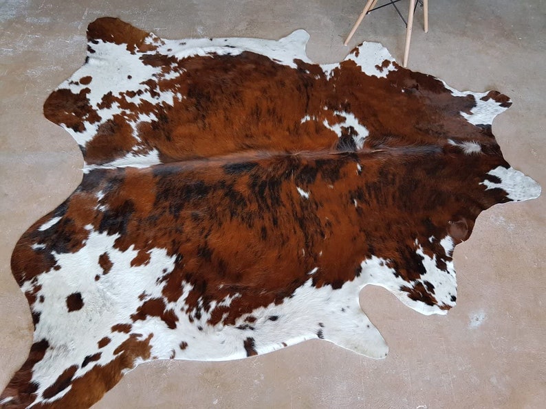 Tricolor Cowhide Rug Cow Hide Rugs on Sale image 2