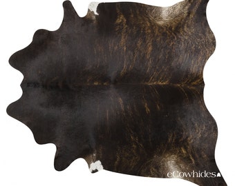 Dark Brindle Brazilian Cowhide Rug Cow Hide Rugs: XXL