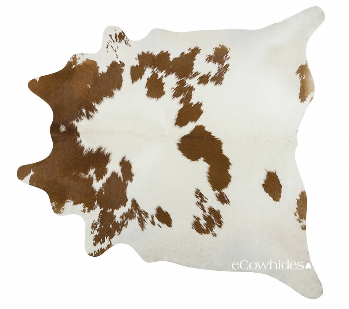 Brown and White Brazilian Cowhide Rug Cow Hide Rugs Etsy