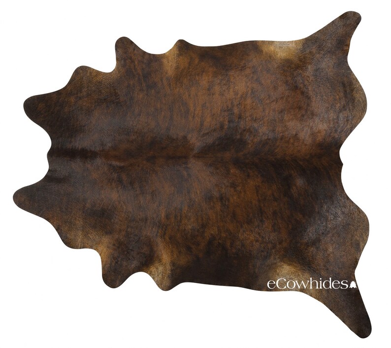 Dark Brindle Brazilian Cowhide Rug Cow Hide Rugs XL Etsy