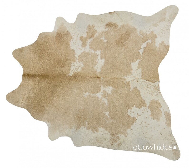 Palomino and White Brazilian Cowhide Rug Cow Hide Rugs XL Etsy