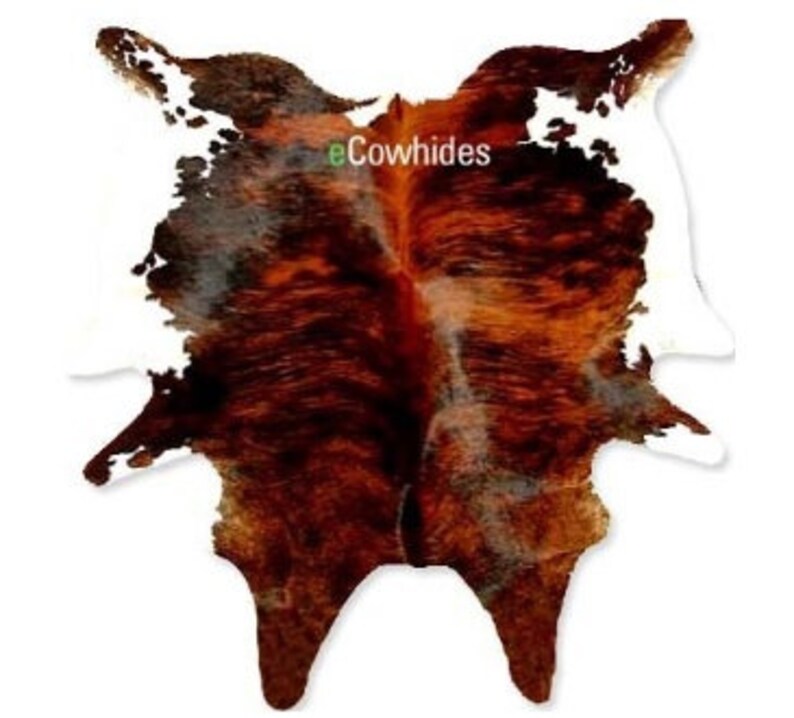 Brindle White Belly Cowhide Rug Cow Hide Rugs on Sale Etsy
