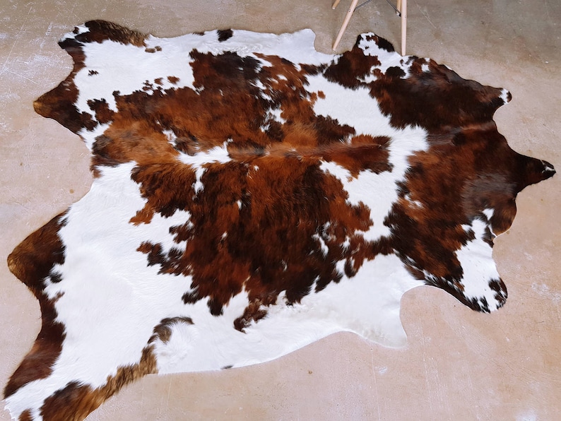 Tricolor Cowhide Rug Cow Hide Rugs on Sale image 3
