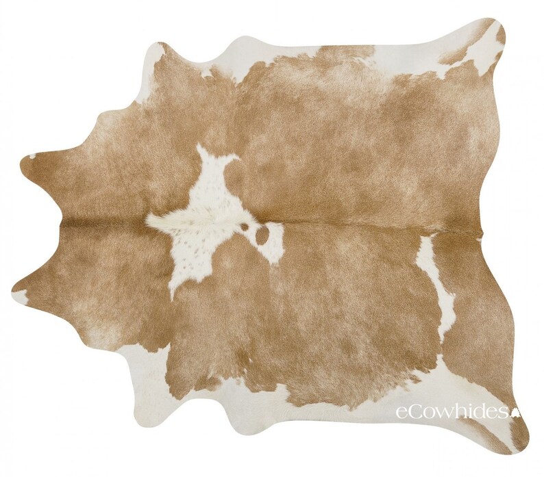 Palomino and White Brazilian Cowhide Rug Cow Hide Rugs XXL Etsy