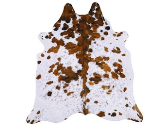 White Tricolor Cowhide Rug Cow Hide Rugs on Sale!