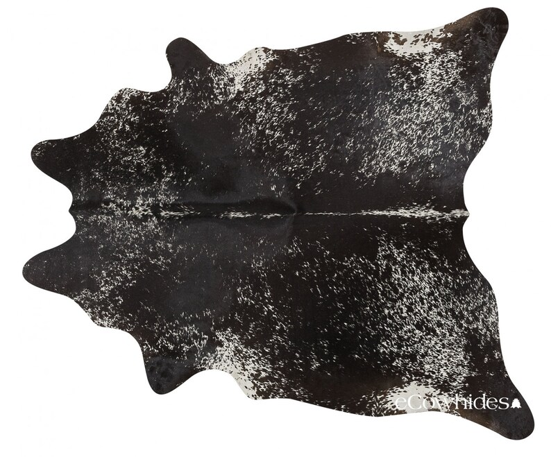Salt and Pepper Black Brazilian Cowhide Rug Cow Hide Rugs XXL Etsy