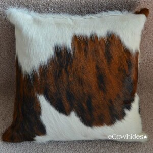 Cowhide Pillow Cover TriColor zdjęcie 2