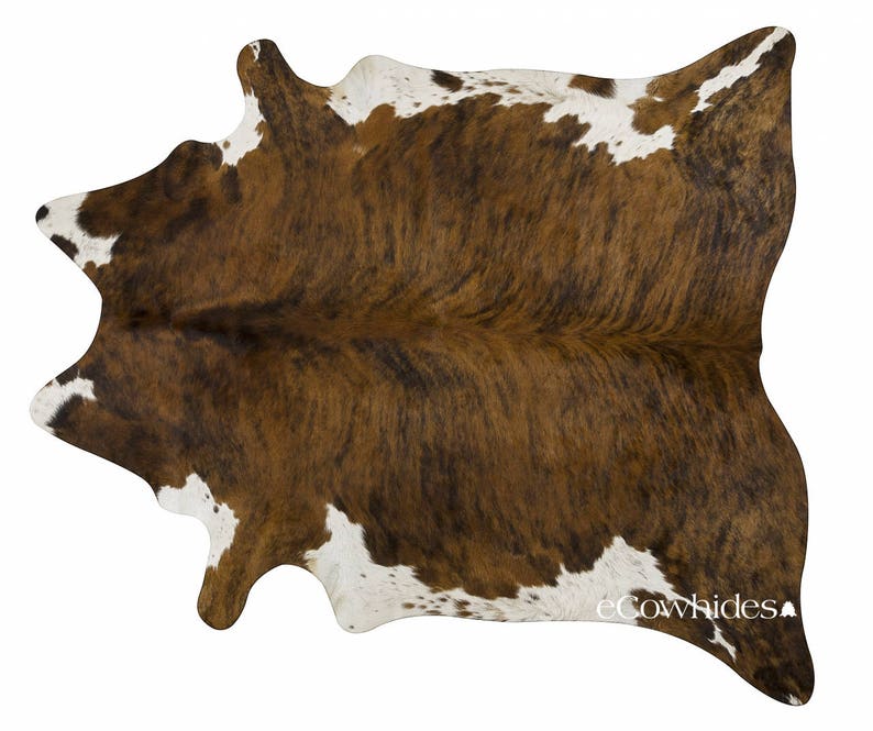 Brindle White Belly Cowhide Rug Cow Hide Rugs Etsy